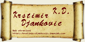Krstimir Đanković vizit kartica